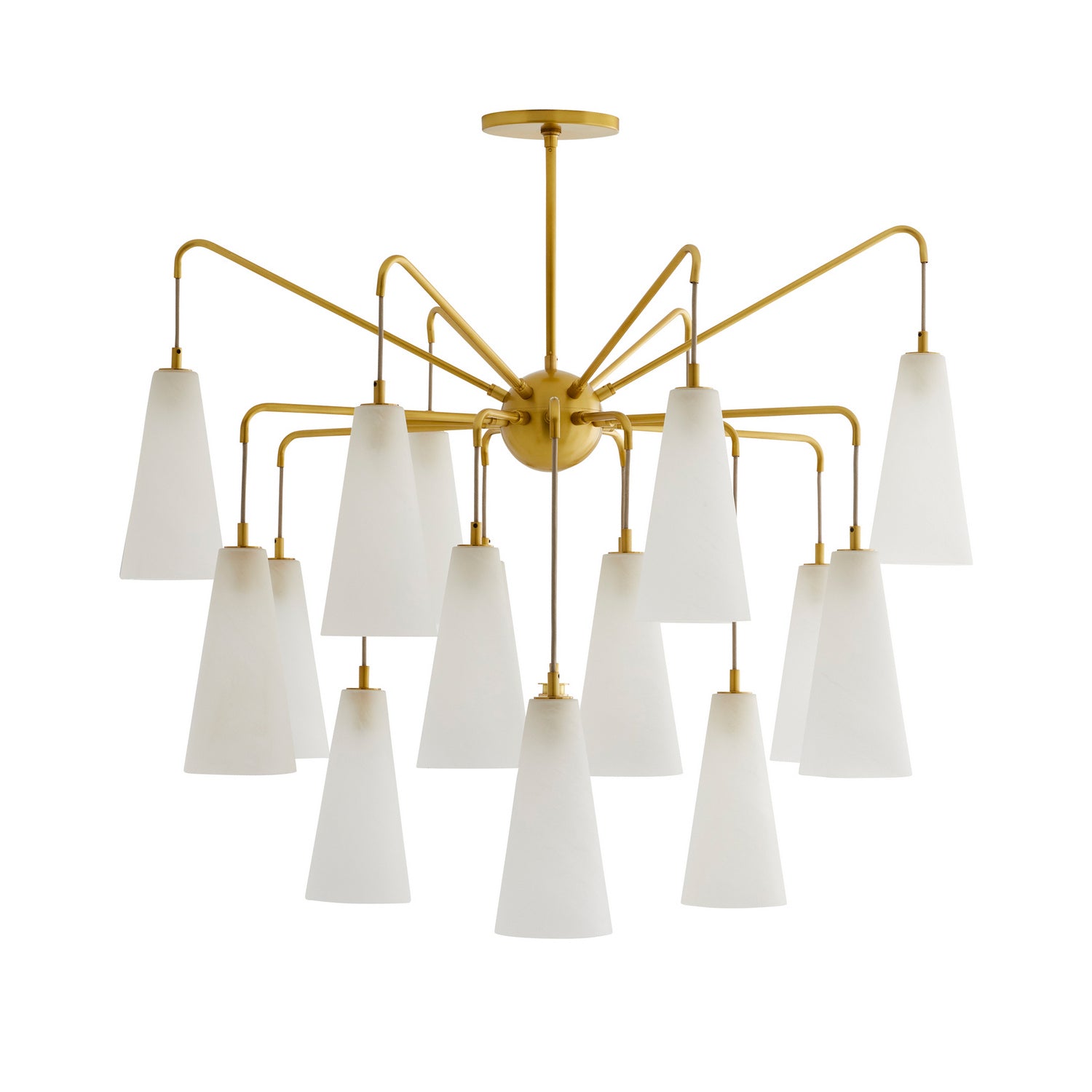 Arteriors - 89472 - 18 Light Chandelier - Mika - Opal Swirl