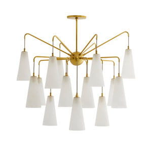 Arteriors - 89472 - 18 Light Chandelier - Mika - Opal Swirl