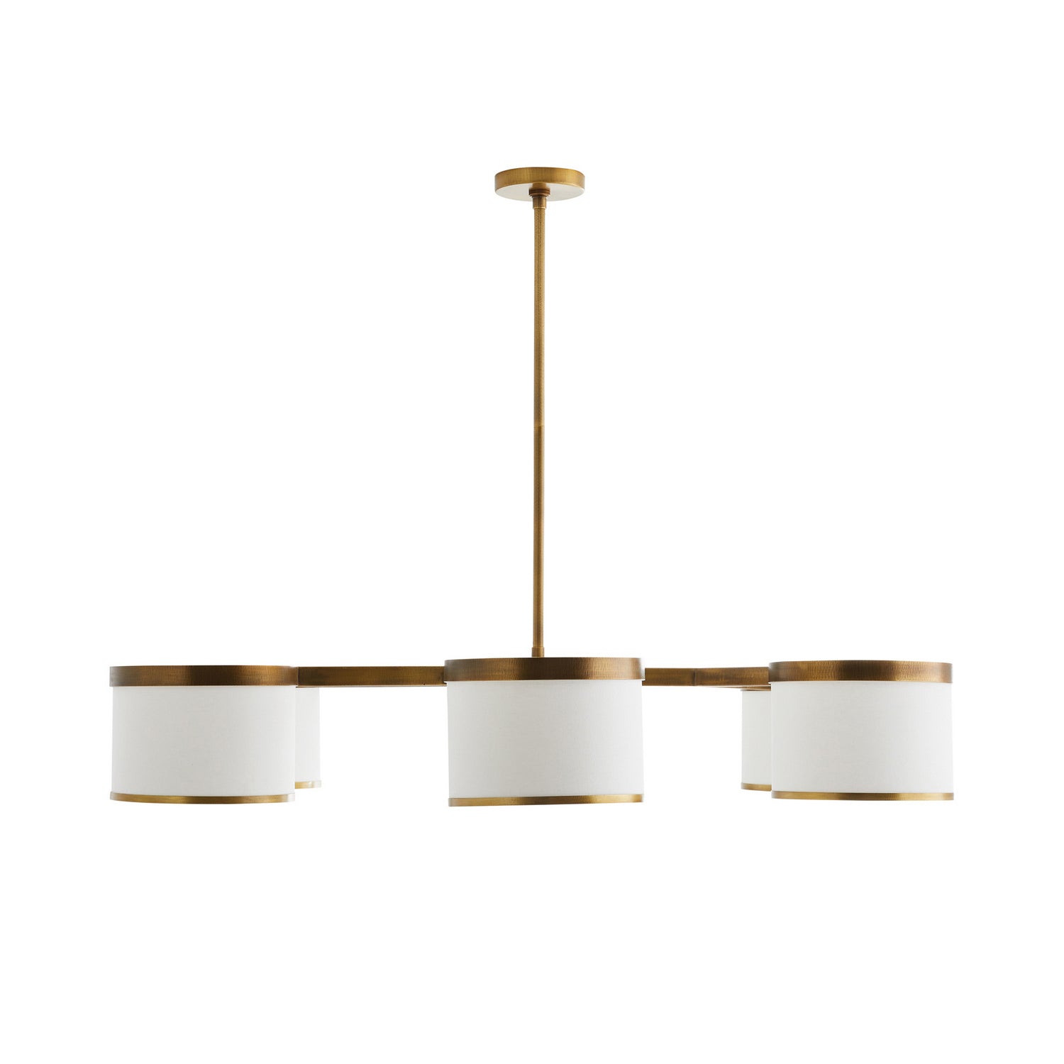 Arteriors - 89477 - Six Light Chandelier - Max - Antique Brass