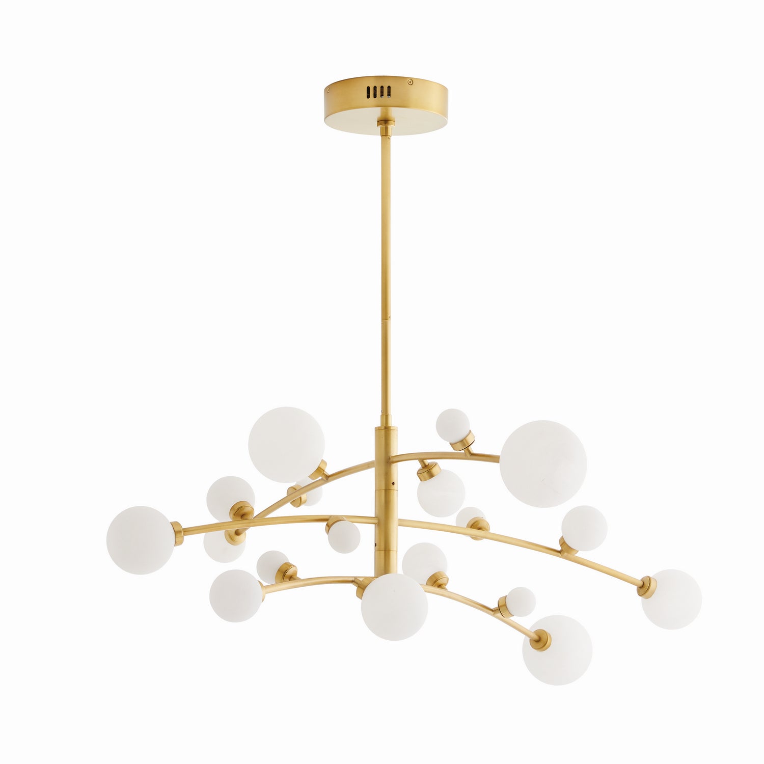 Arteriors - 89481 - LED Chandelier - Maser - Antique Brass