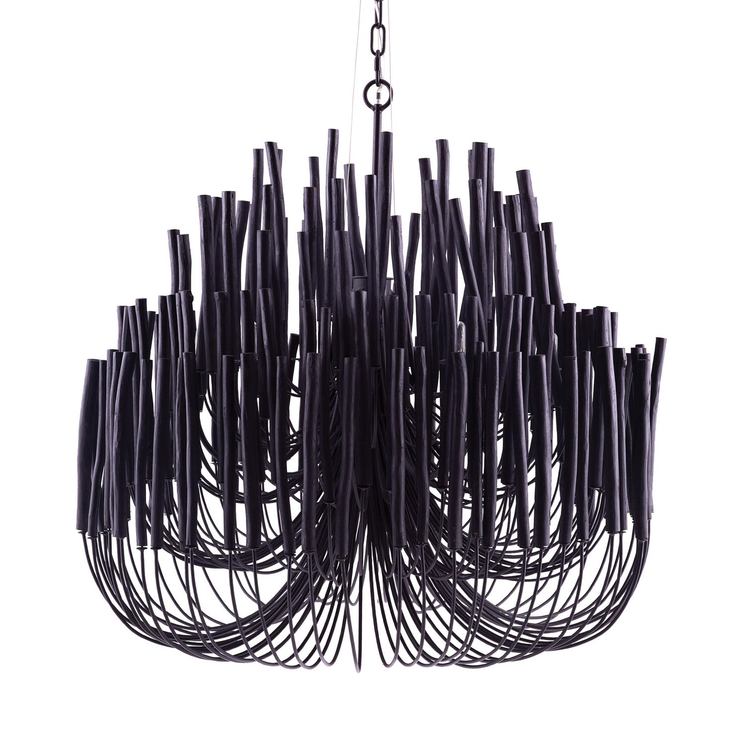 Arteriors - 89495 - Six Light Chandelier - Tilda - Black