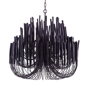 Arteriors - 89495 - Six Light Chandelier - Tilda - Black