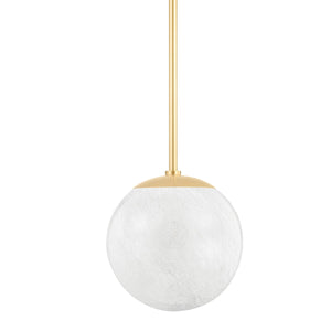 Hudson Valley - 1313-AGB - One Light Pendant - Burlington - Aged Brass