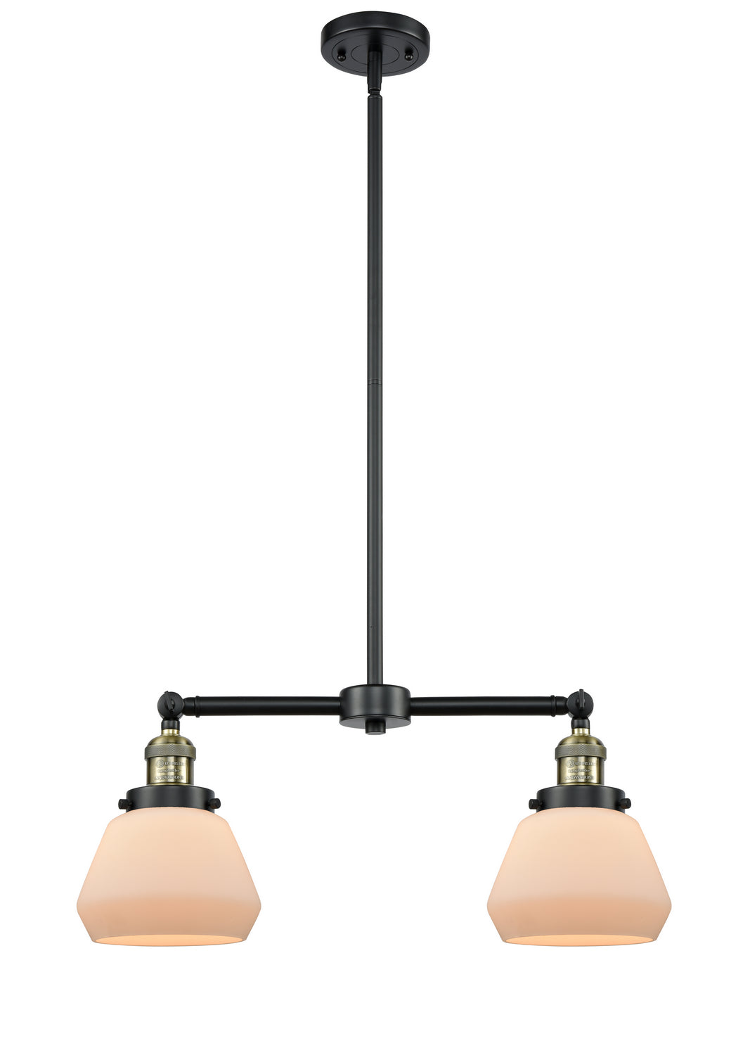 Innovations - 209-BAB-G171 - Two Light Island Pendant - Franklin Restoration - Black Antique Brass