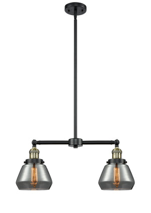 Innovations - 209-BAB-G173 - Two Light Island Pendant - Franklin Restoration - Black Antique Brass