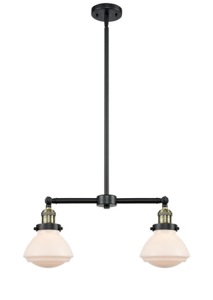 Innovations - 209-BAB-G321 - Two Light Island Pendant - Franklin Restoration - Black Antique Brass