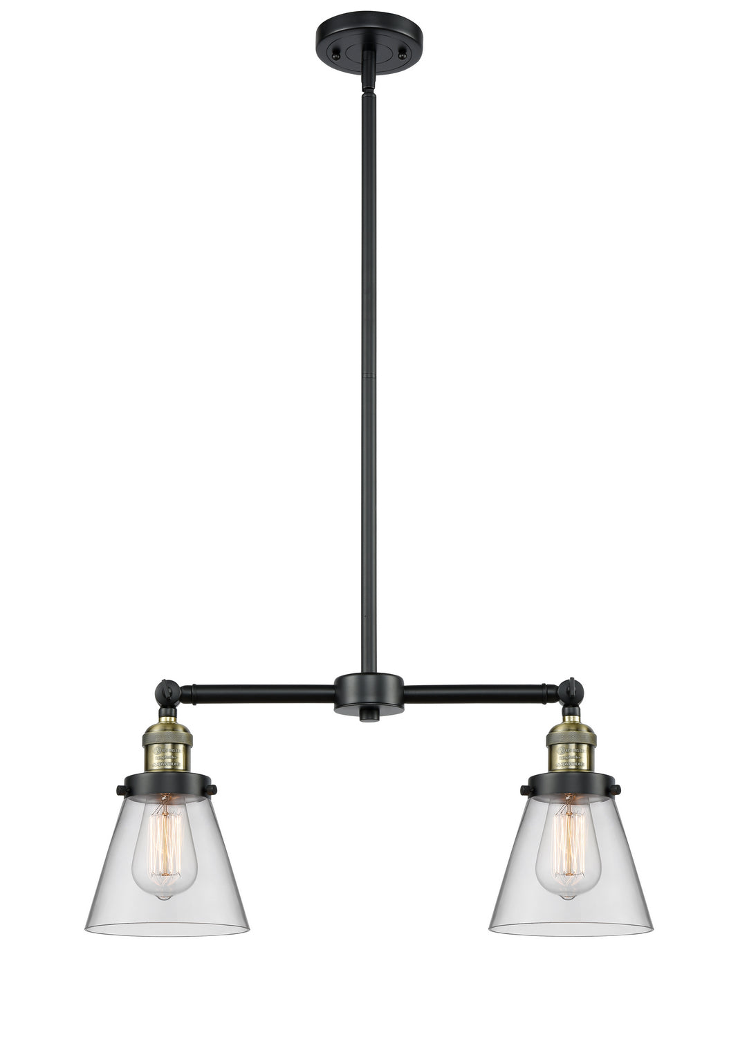 Innovations - 209-BAB-G62 - Two Light Island Pendant - Franklin Restoration - Black Antique Brass