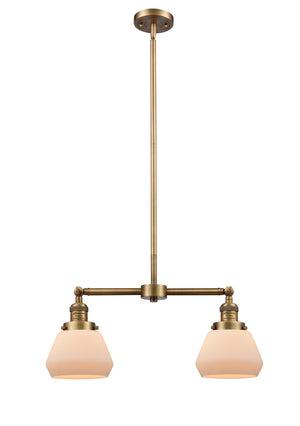 Innovations - 209-BB-G171 - Two Light Island Pendant - Franklin Restoration - Brushed Brass