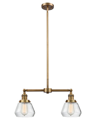 Innovations - 209-BB-G172 - Two Light Island Pendant - Franklin Restoration - Brushed Brass