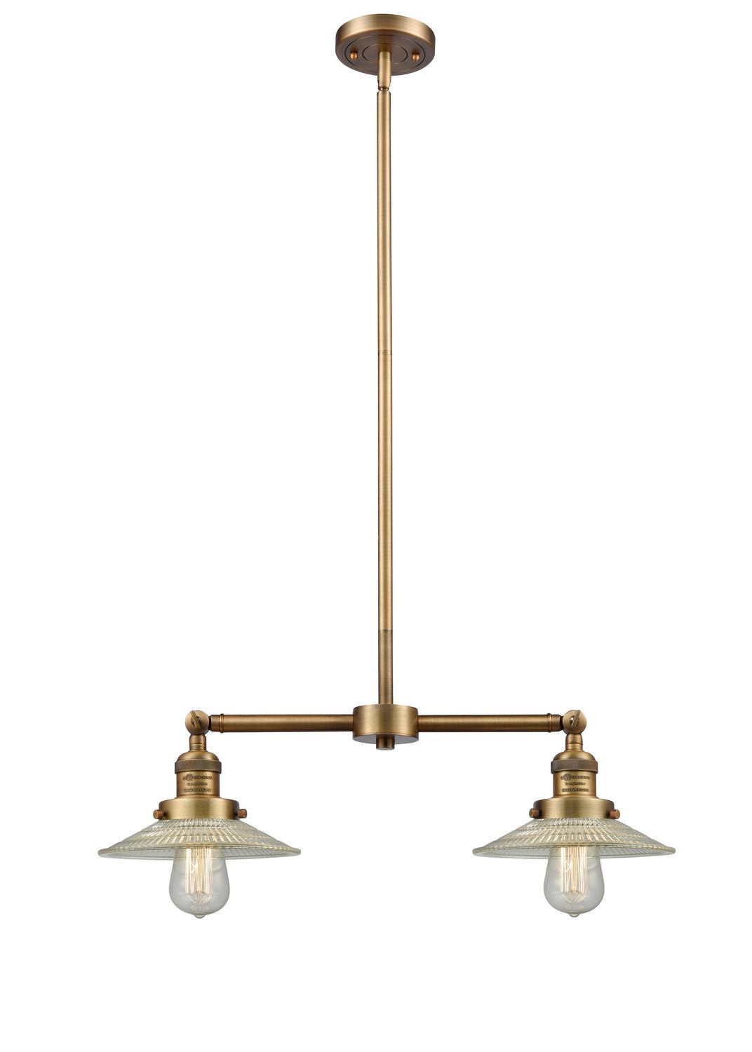 Innovations - 209-BB-G2 - Two Light Island Pendant - Franklin Restoration - Brushed Brass