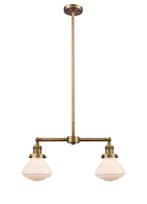 Innovations - 209-BB-G321 - Two Light Island Pendant - Franklin Restoration - Brushed Brass