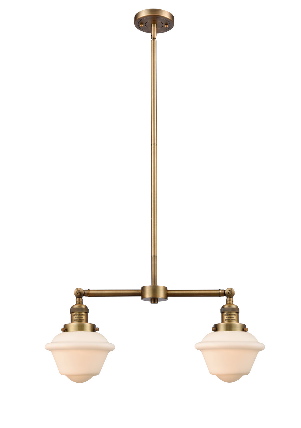 Innovations - 209-BB-G531 - Two Light Island Pendant - Franklin Restoration - Brushed Brass