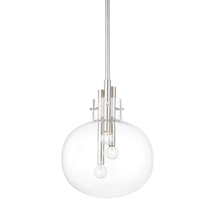 Hudson Valley - 3914-PN - Three Light Pendant - Hempstead - Polished Nickel