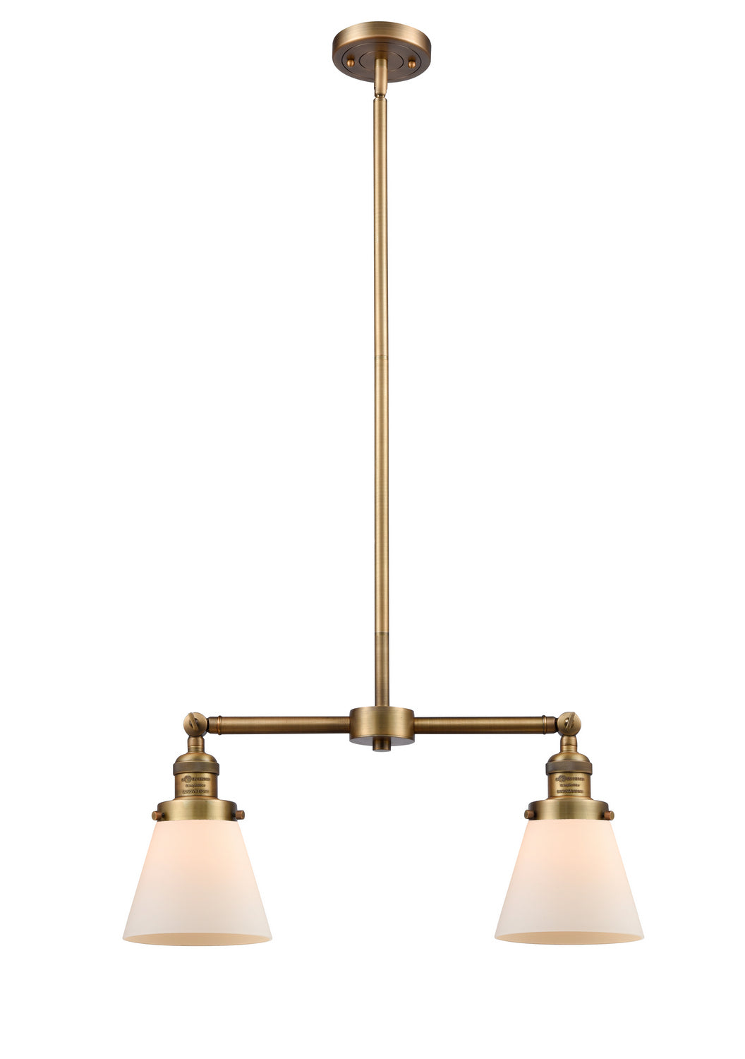 Innovations - 209-BB-G61 - Two Light Island Pendant - Franklin Restoration - Brushed Brass