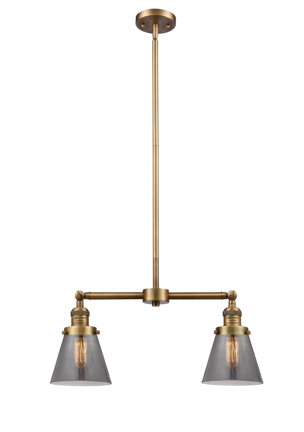 Innovations - 209-BB-G63 - Two Light Island Pendant - Franklin Restoration - Brushed Brass