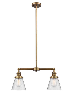 Innovations - 209-BB-G64 - Two Light Island Pendant - Franklin Restoration - Brushed Brass