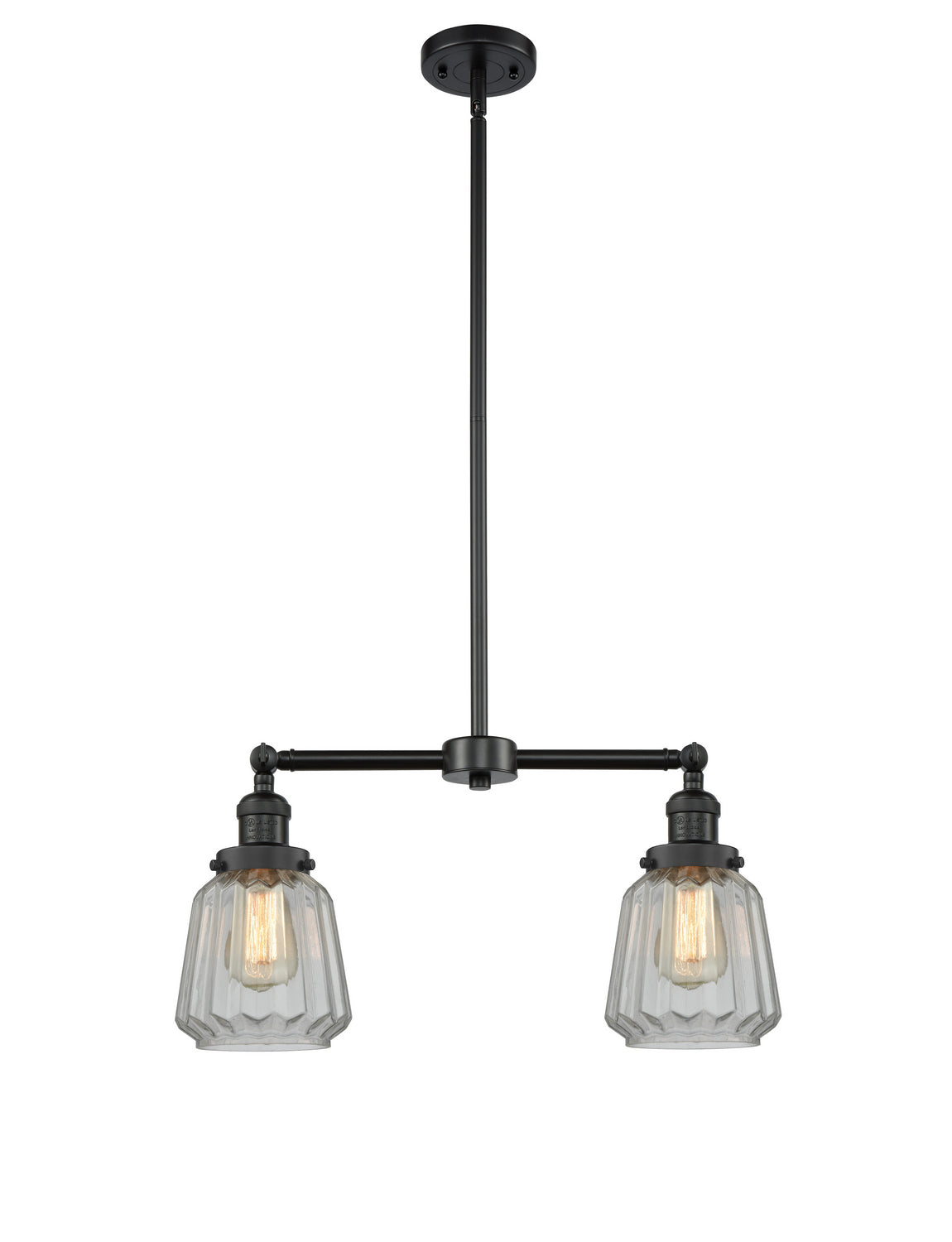 Innovations - 209-BK-G142-LED - LED Island Pendant - Franklin Restoration - Matte Black