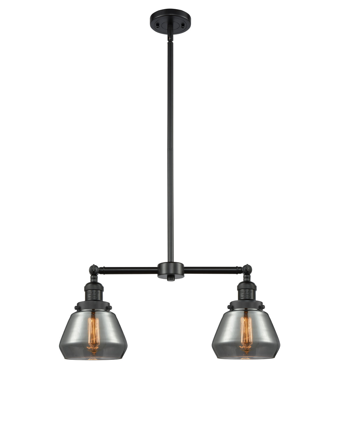 Innovations - 209-BK-G173-LED - LED Island Pendant - Franklin Restoration - Matte Black