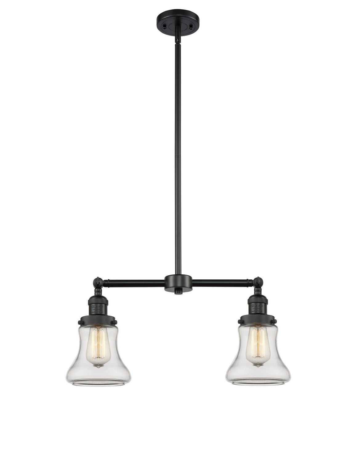 Innovations - 209-BK-G192-LED - LED Island Pendant - Franklin Restoration - Matte Black