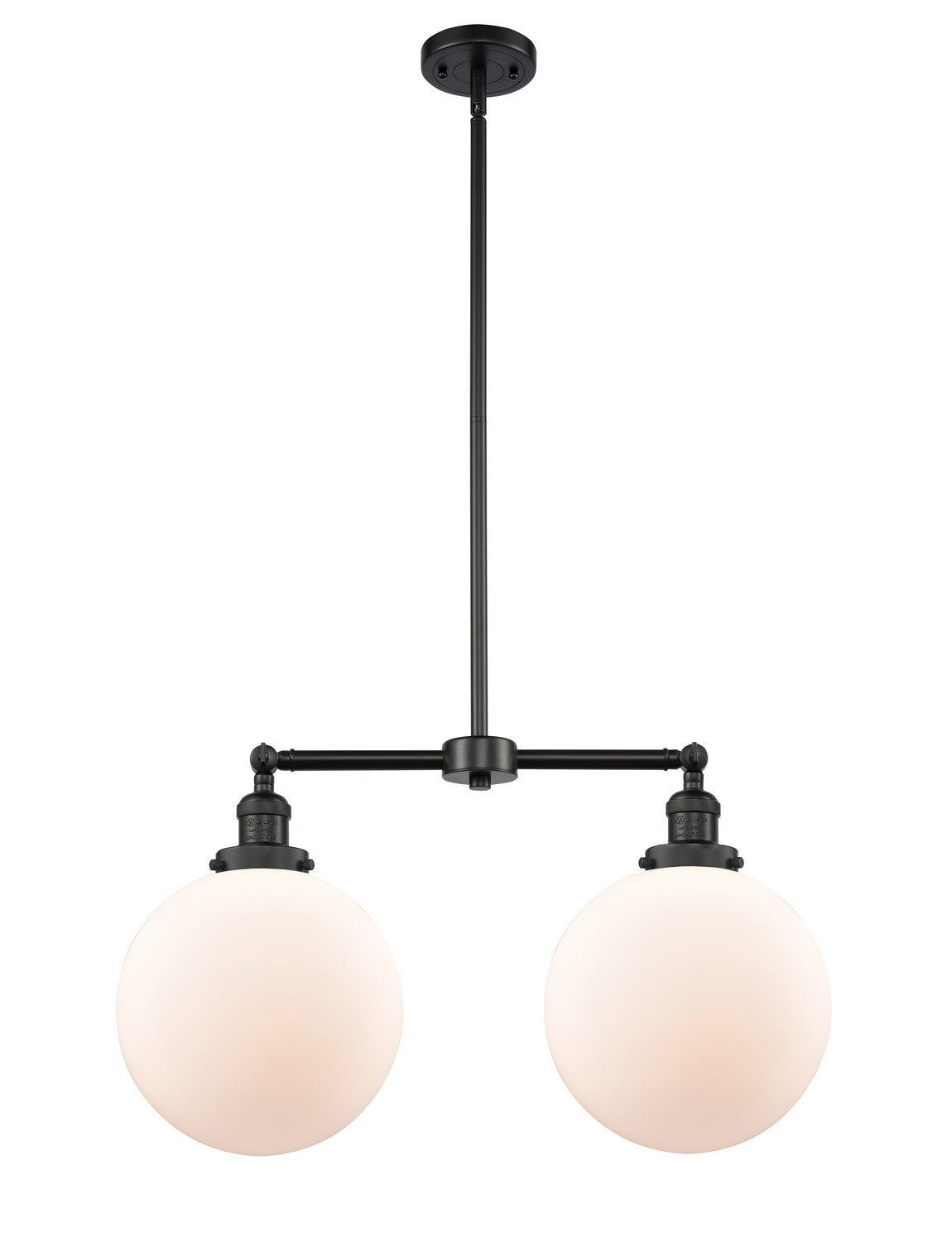 Innovations - 209-BK-G201-10-LED - LED Island Pendant - Franklin Restoration - Matte Black