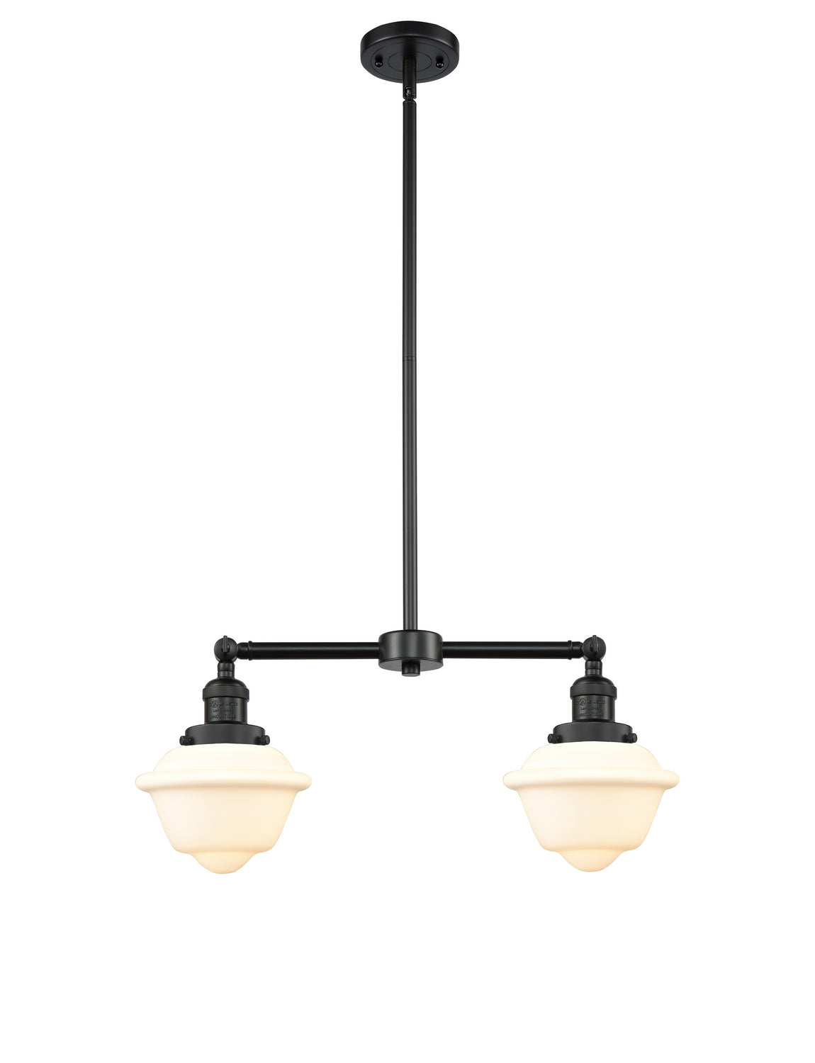 Innovations - 209-BK-G531 - Two Light Island Pendant - Franklin Restoration - Matte Black