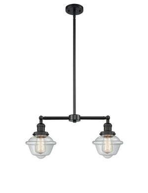 Innovations - 209-BK-G532 - Two Light Island Pendant - Franklin Restoration - Matte Black