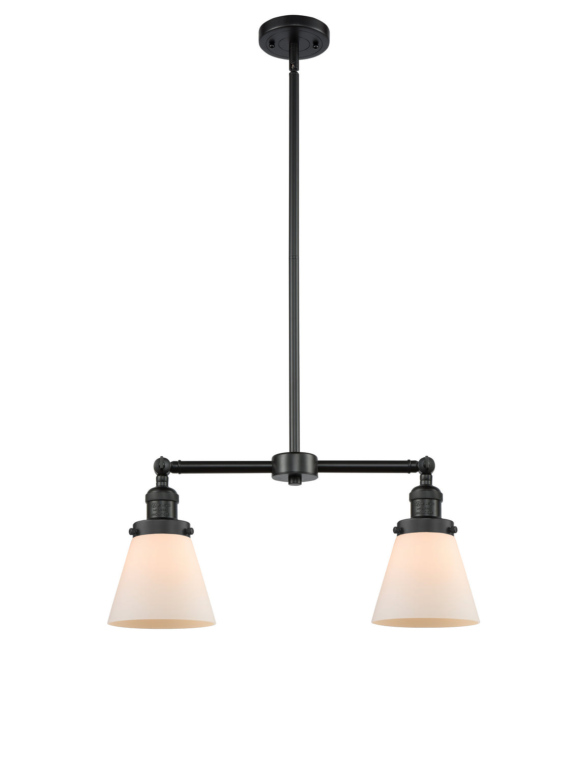 Innovations - 209-BK-G61-LED - LED Island Pendant - Franklin Restoration - Matte Black