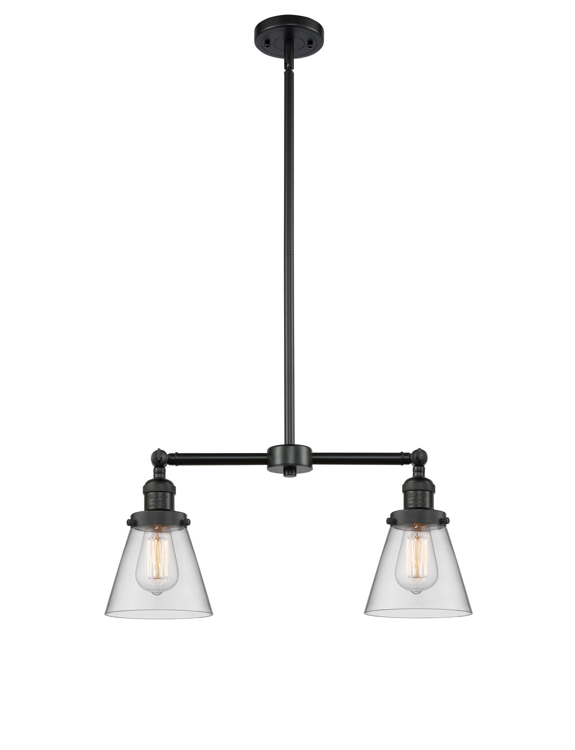 Innovations - 209-BK-G62-LED - LED Island Pendant - Franklin Restoration - Matte Black