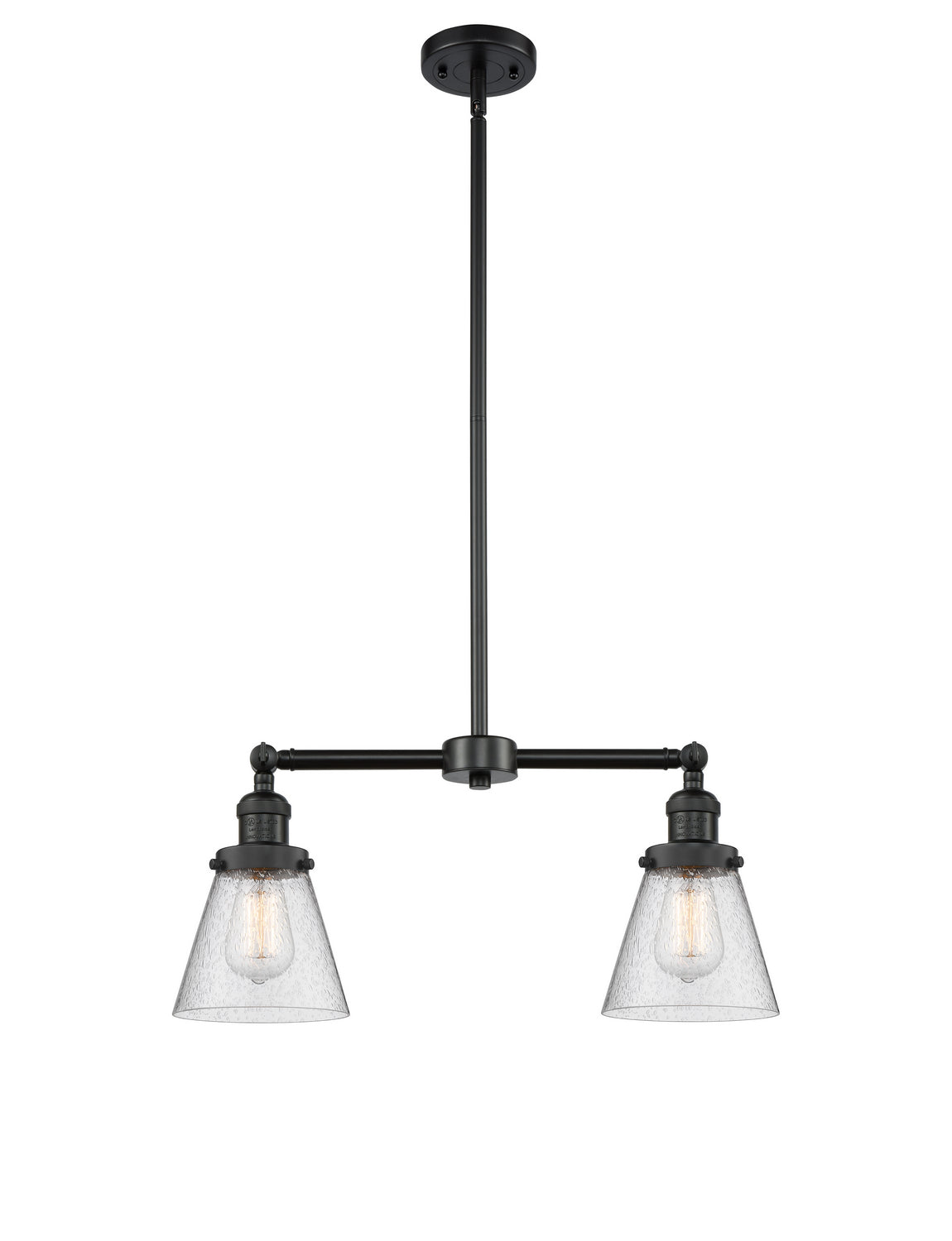 Innovations - 209-BK-G64-LED - LED Island Pendant - Franklin Restoration - Matte Black