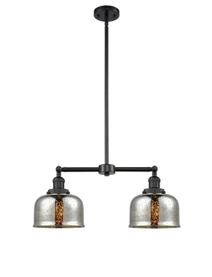 Innovations - 209-BK-G78 - Two Light Island Pendant - Franklin Restoration - Matte Black