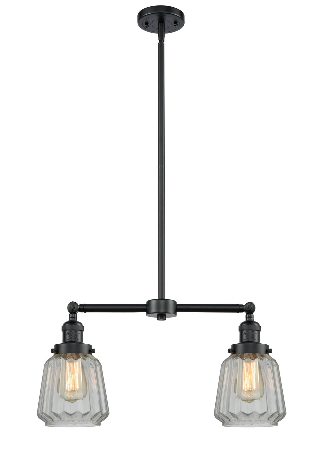 Innovations - 209-OB-G142 - Two Light Island Pendant - Franklin Restoration - Oil Rubbed Bronze