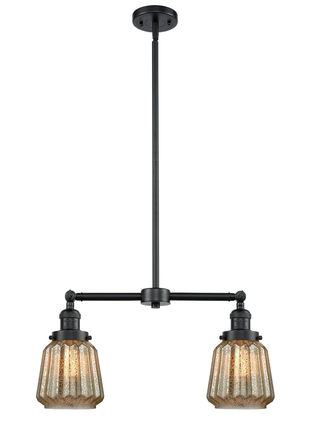 Innovations - 209-OB-G146 - Two Light Island Pendant - Franklin Restoration - Oil Rubbed Bronze