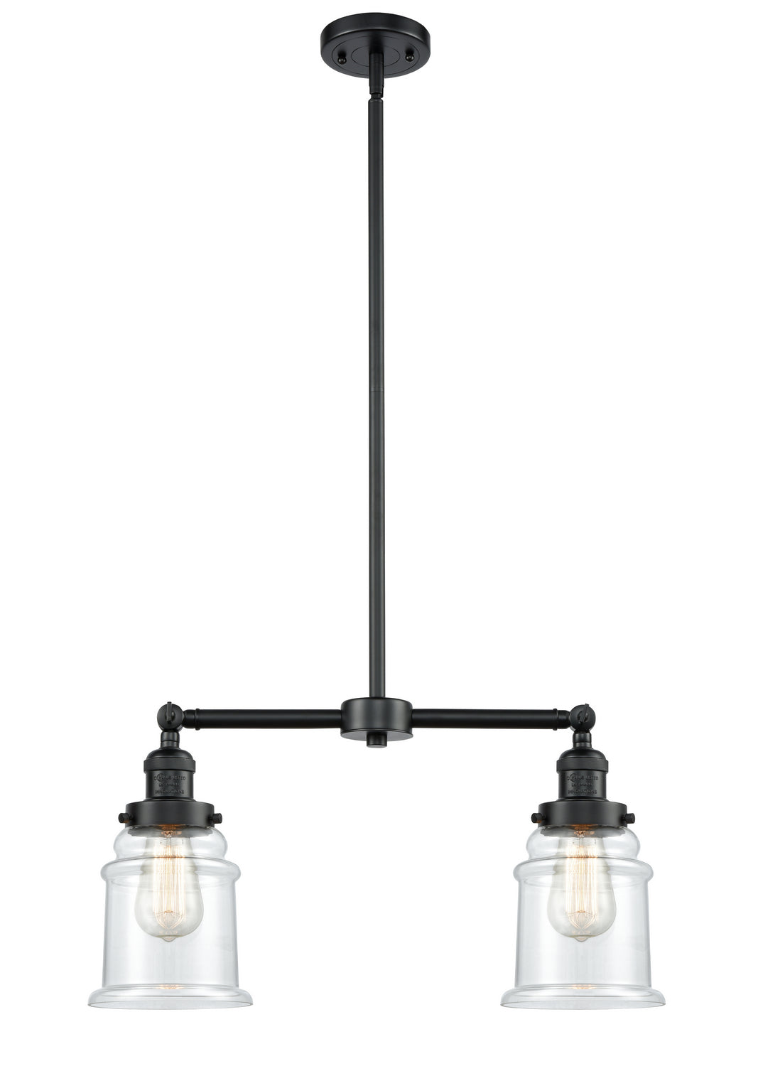 Innovations - 209-OB-G182 - Two Light Island Pendant - Franklin Restoration - Oil Rubbed Bronze