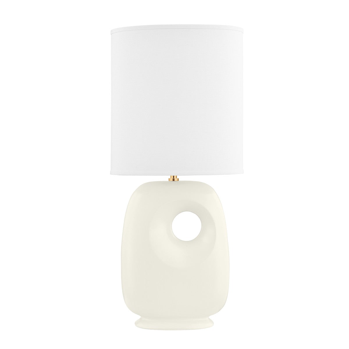 Hudson Valley - L1506-AGB/CSI - One Light Table Lamp - Harbor Park - Aged Brass/Satin Ivory