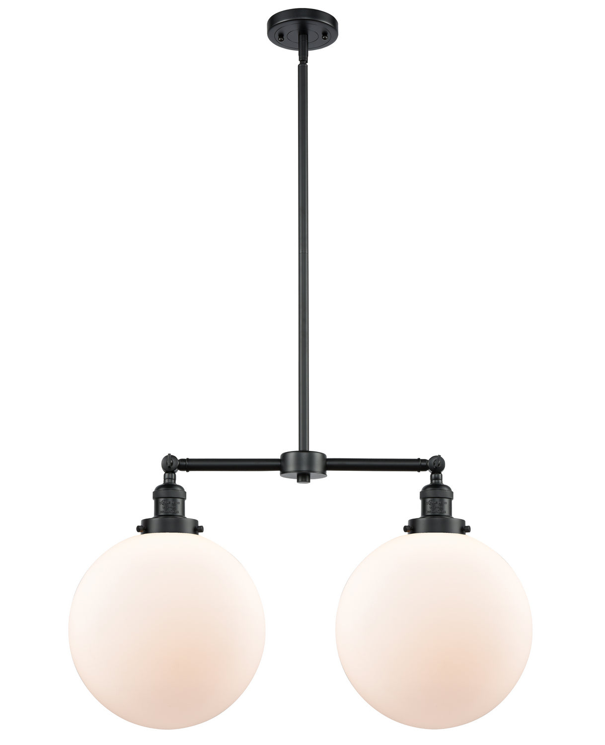 Innovations - 209-OB-G201-12 - Two Light Island Pendant - Franklin Restoration - Oil Rubbed Bronze