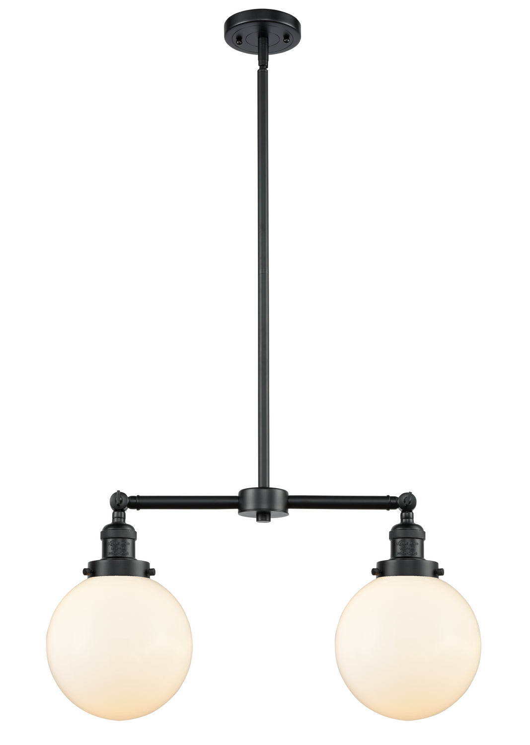 Innovations - 209-OB-G201-8 - Two Light Island Pendant - Franklin Restoration - Oil Rubbed Bronze