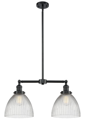 Innovations - 209-OB-G222 - Two Light Island Pendant - Franklin Restoration - Oil Rubbed Bronze