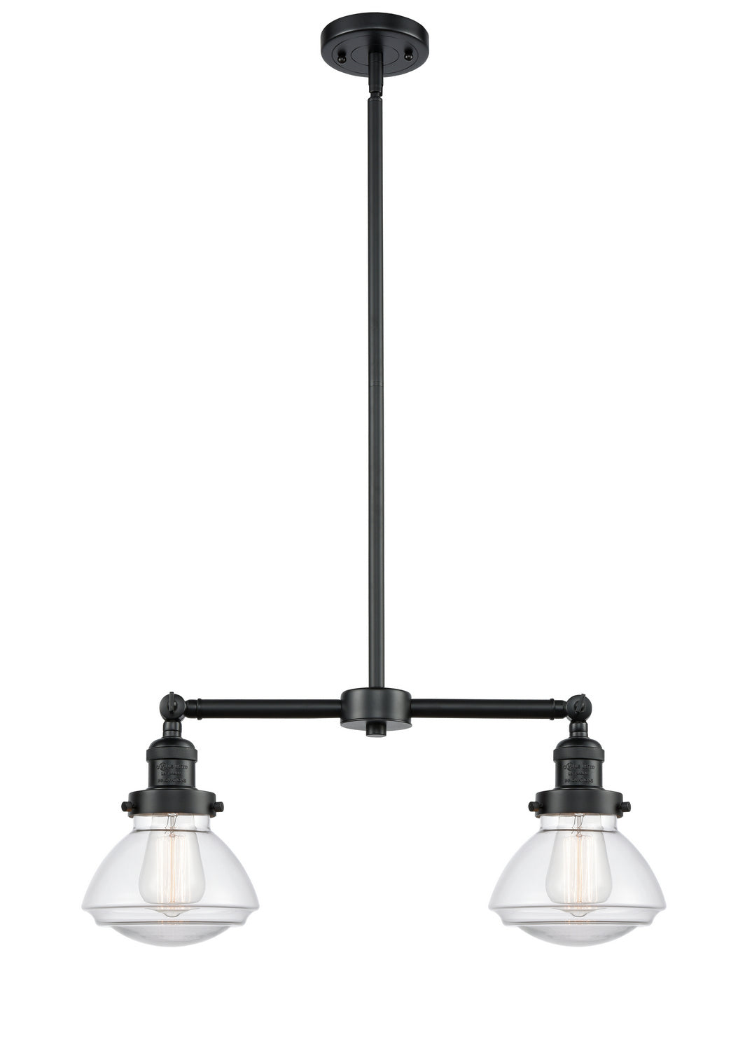 Innovations - 209-OB-G322 - Two Light Island Pendant - Franklin Restoration - Oil Rubbed Bronze