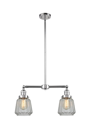 Innovations - 209-PC-G142 - Two Light Island Pendant - Franklin Restoration - Polished Chrome