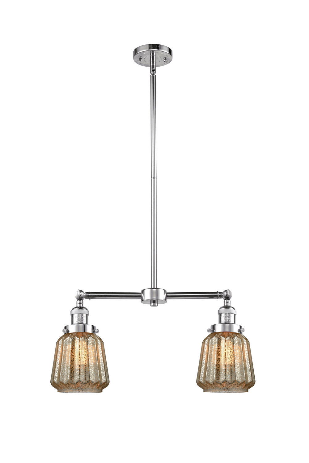 Innovations - 209-PC-G146 - Two Light Island Pendant - Franklin Restoration - Polished Chrome