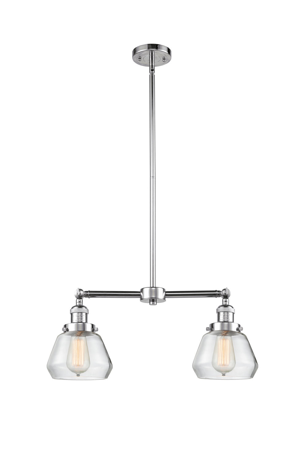 Innovations - 209-PC-G172 - Two Light Island Pendant - Franklin Restoration - Polished Chrome