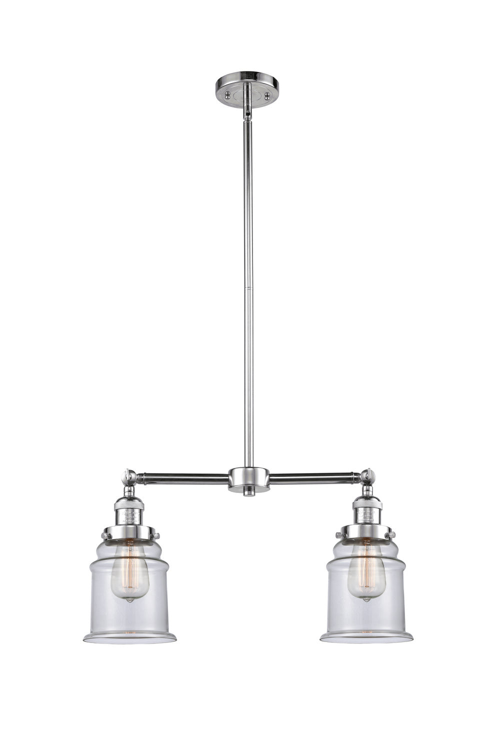 Innovations - 209-PC-G182 - Two Light Island Pendant - Franklin Restoration - Polished Chrome