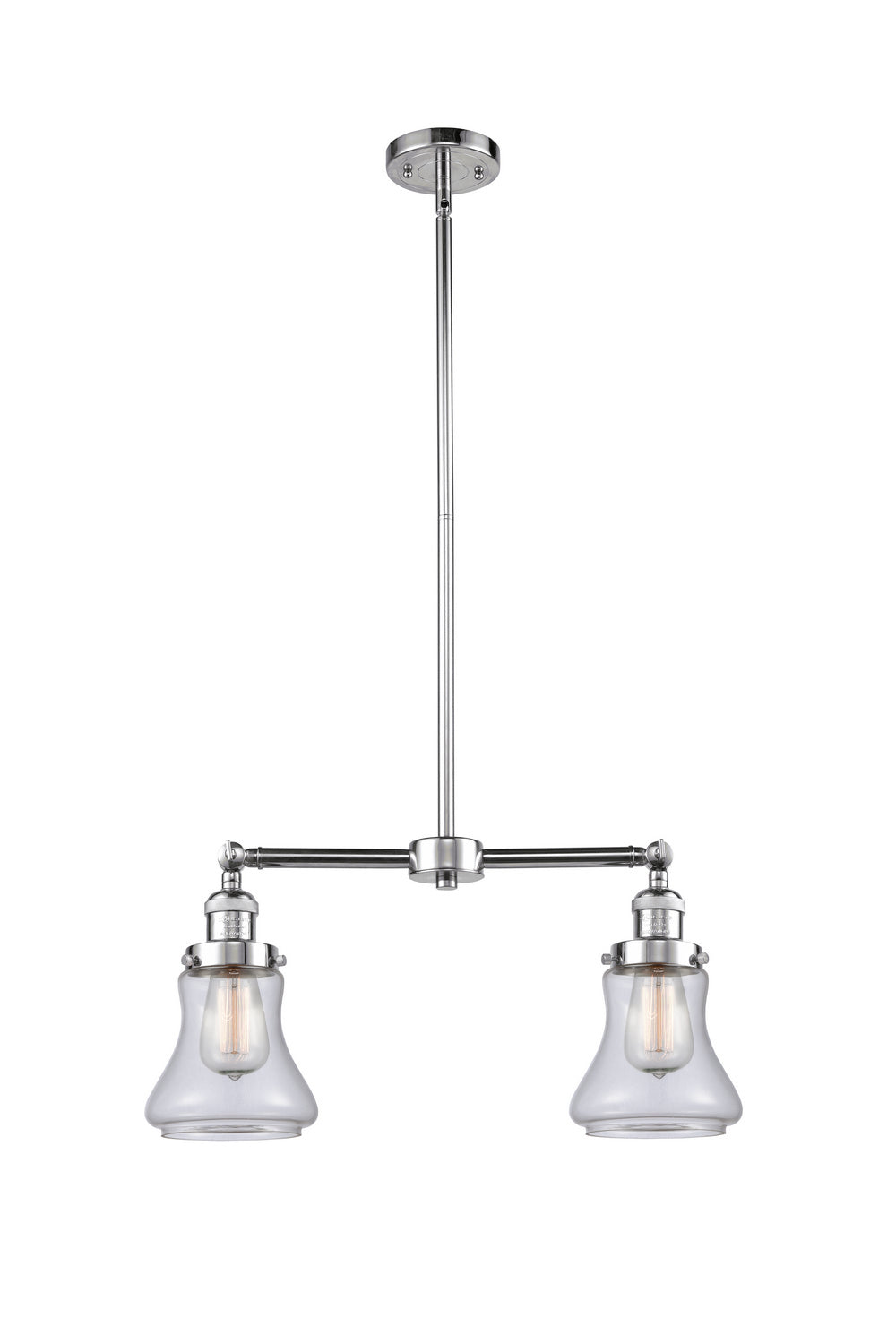 Innovations - 209-PC-G192 - Two Light Island Pendant - Franklin Restoration - Polished Chrome