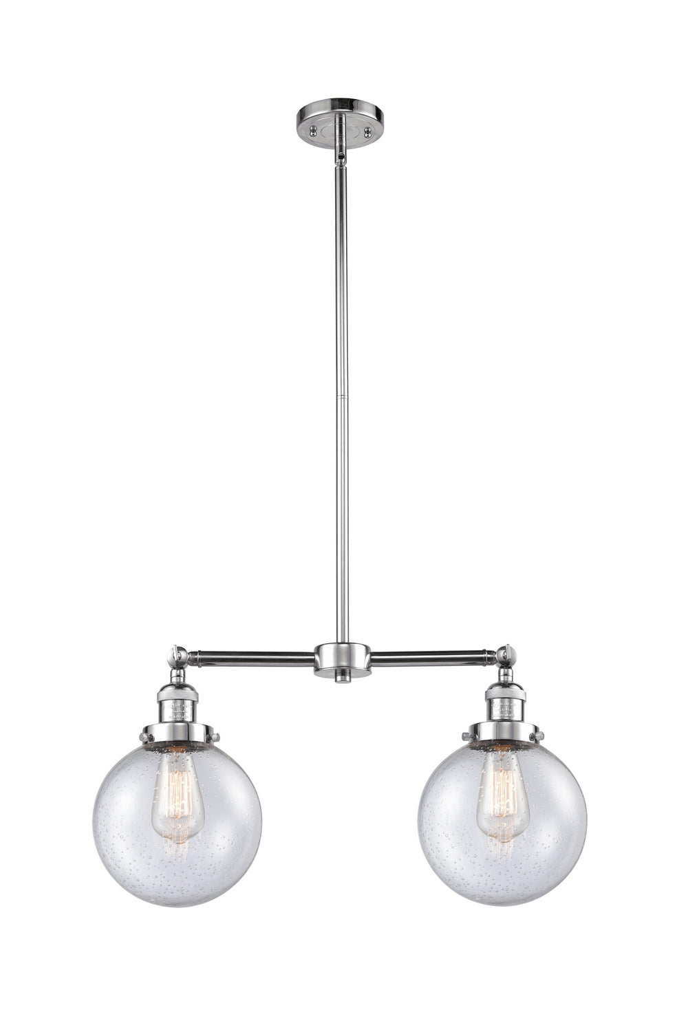 Innovations - 209-PC-G204-8 - Two Light Island Pendant - Franklin Restoration - Polished Chrome