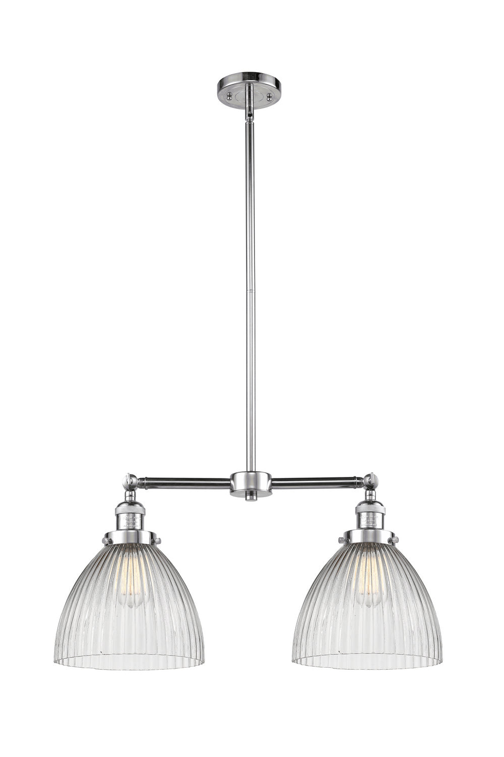 Innovations - 209-PC-G222 - Two Light Island Pendant - Franklin Restoration - Polished Chrome