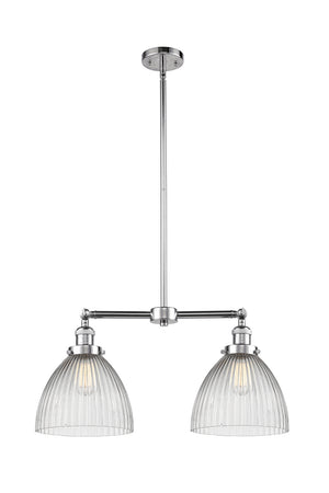 Innovations - 209-PC-G222 - Two Light Island Pendant - Franklin Restoration - Polished Chrome