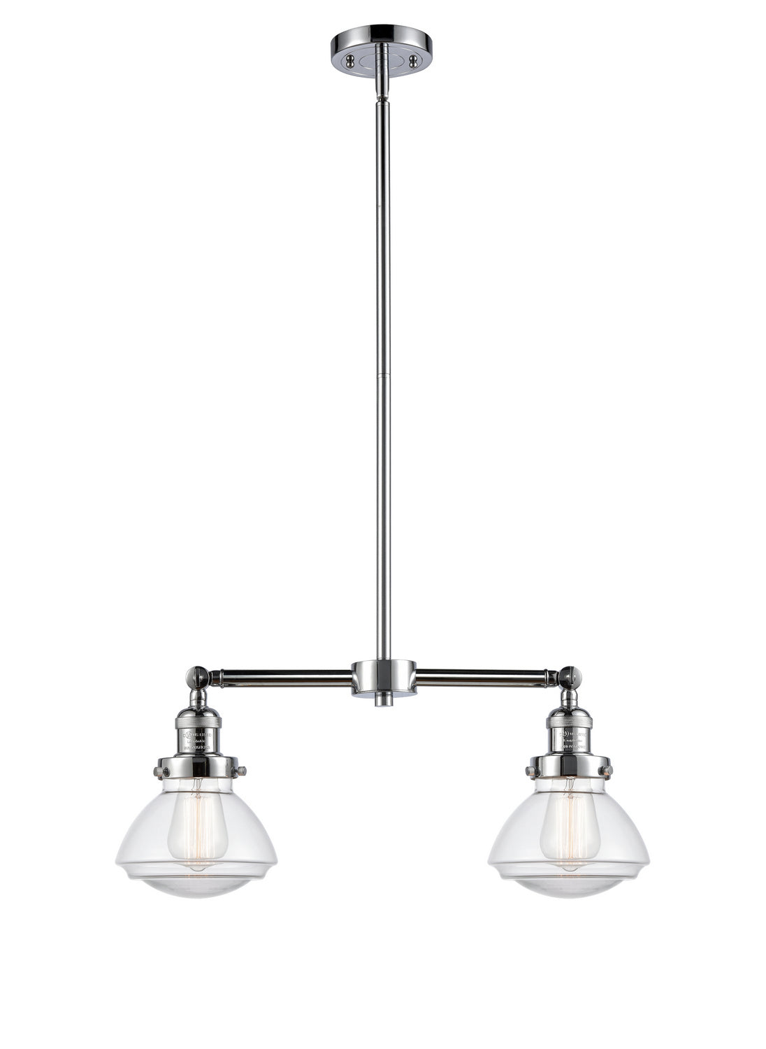 Innovations - 209-PC-G322 - Two Light Island Pendant - Franklin Restoration - Polished Chrome