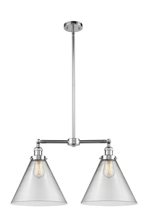 Innovations - 209-PC-G42-L - Two Light Island Pendant - Franklin Restoration - Polished Chrome