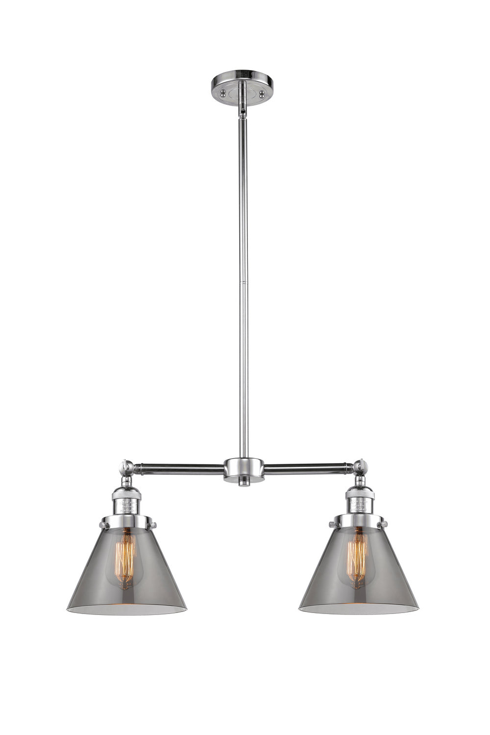 Innovations - 209-PC-G43 - Two Light Island Pendant - Franklin Restoration - Polished Chrome