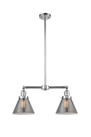 Innovations - 209-PC-G43 - Two Light Island Pendant - Franklin Restoration - Polished Chrome